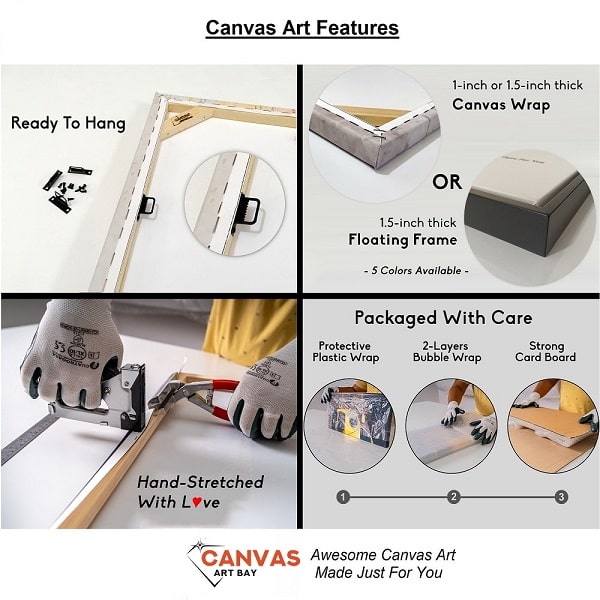 stretched canvas features
