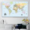 Atlas Push Pin World Map