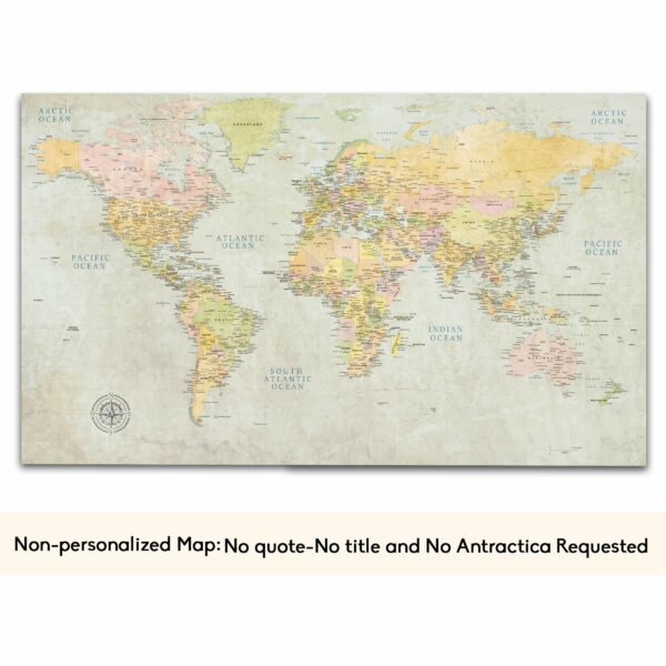 classic world map no quote