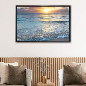 Serenity Beach Canvas Art | Sunset Print | Canvas Art Bay