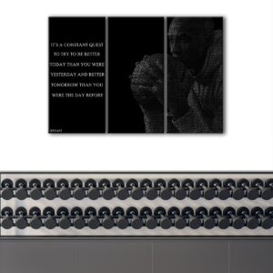 3 panels basketball quote canvas art