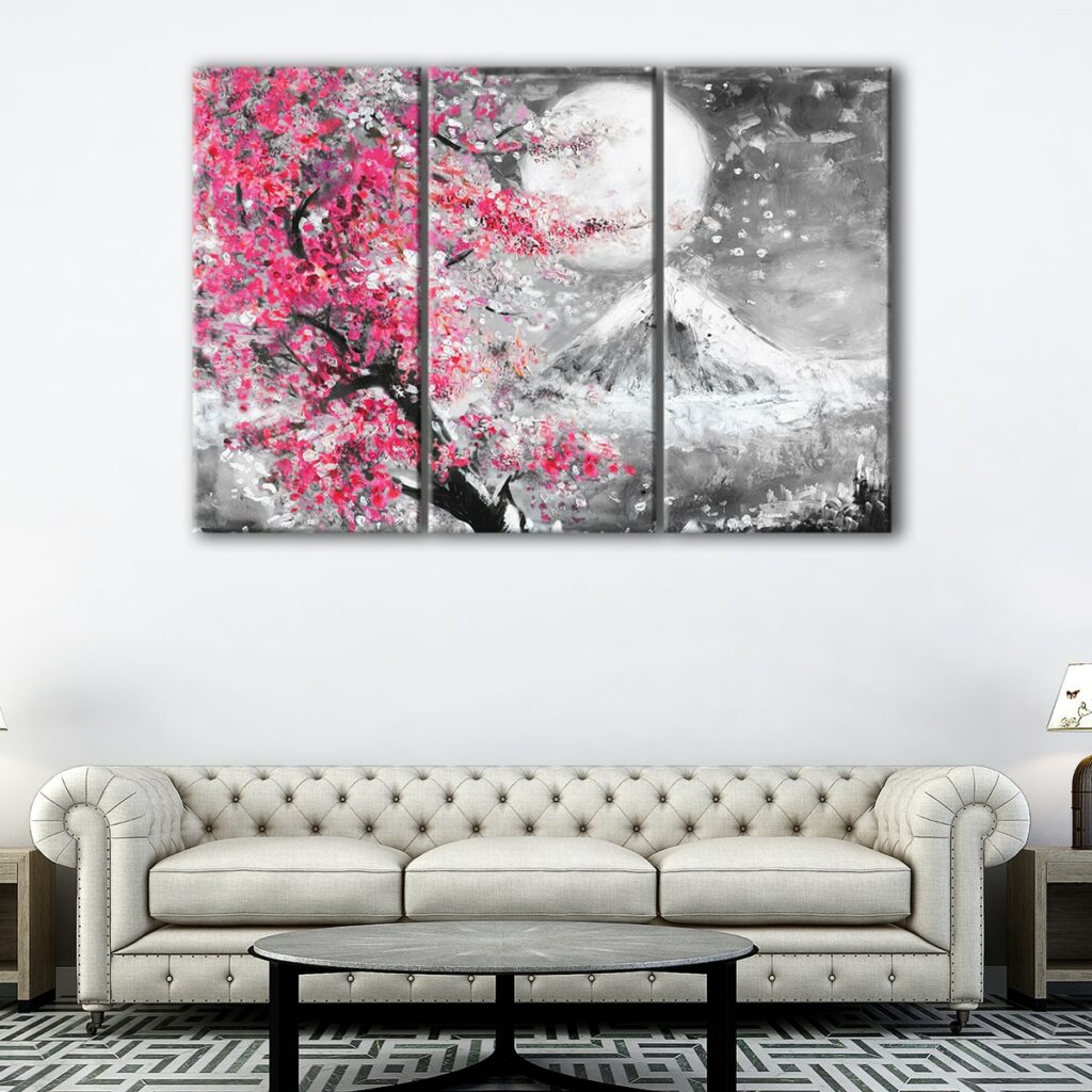 Japanese Cherry Blossom Canvas Art | Sakura Print | Canvas Art Bay