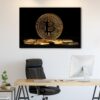 1 panels bitcoin cryptocurrency canvas art