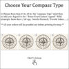 National parks push pin usa map compass customization