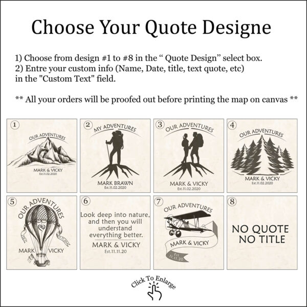 National parks push pin usa map quote personalization