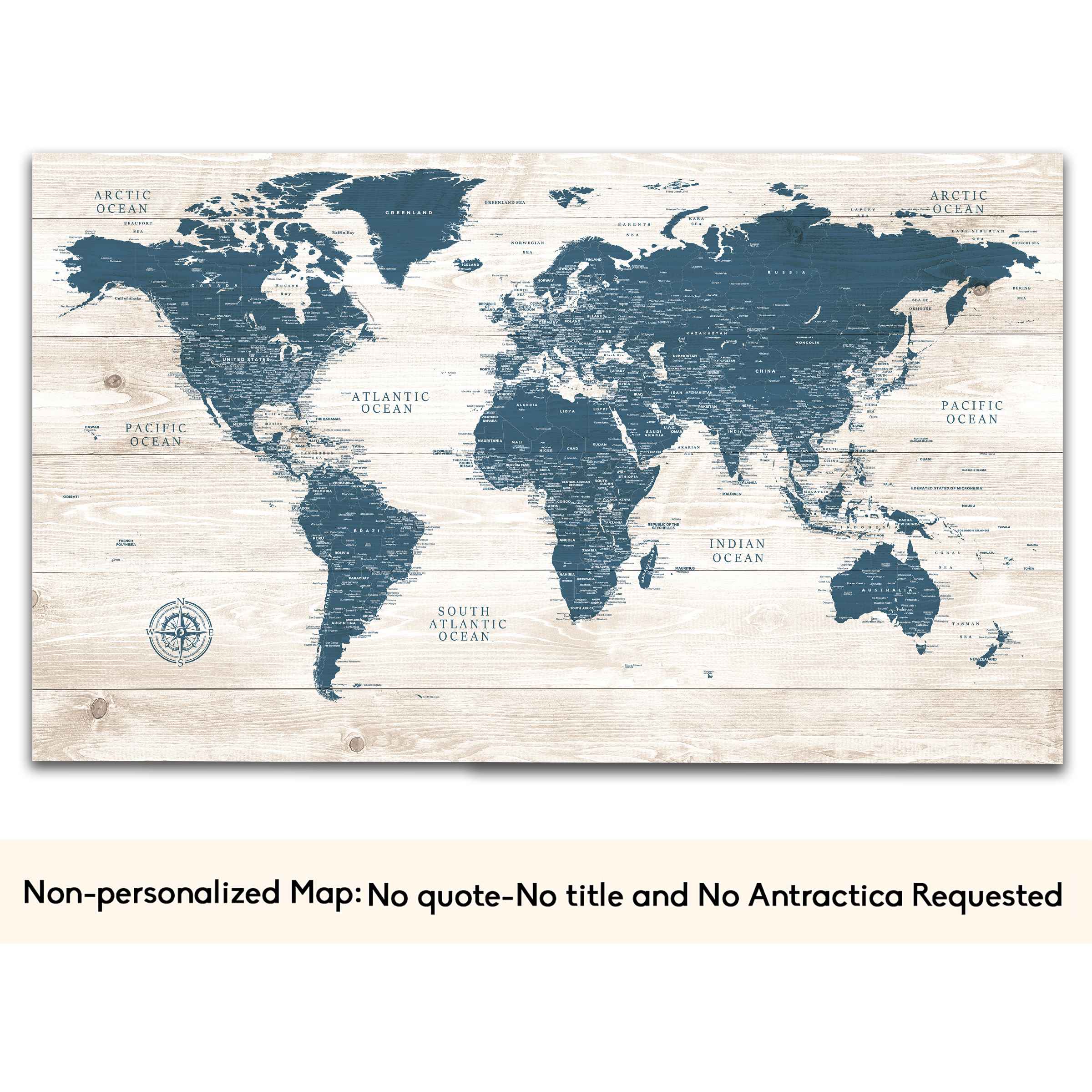 rustic world map non personlized-min