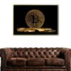 bitcoin cryptocurrency floating frame canvas