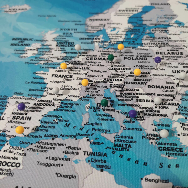 Pirate world map - europe zoom