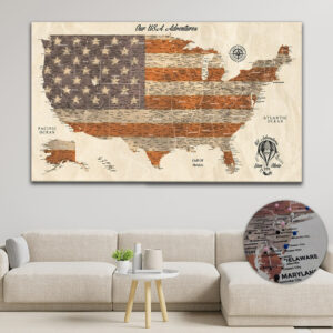 Patriot push pin usa map featured