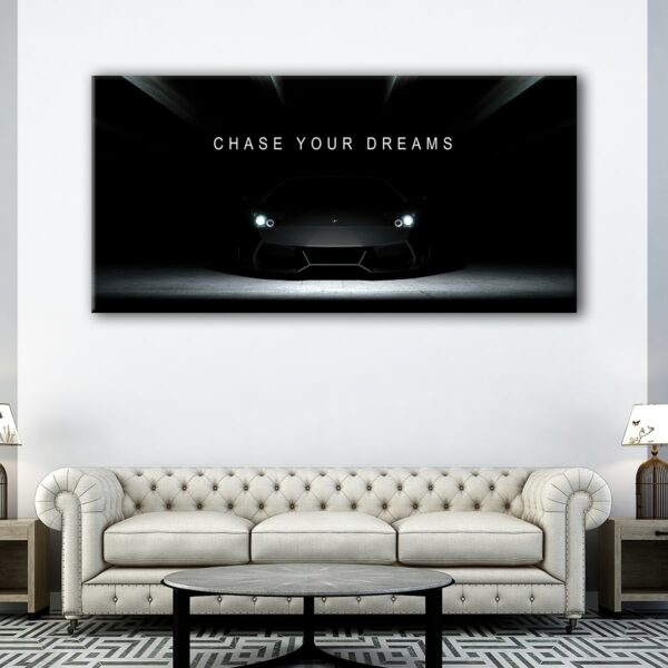 chase your dreams lambo canvas1