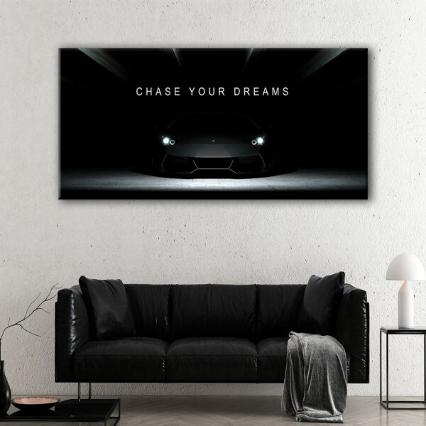 chase your dreams lambo canvas2