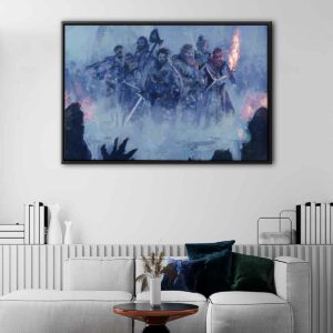 game of thrones warriors floating frame canvas