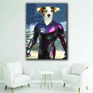 iron pet portrait canvas art