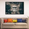 chinese temple fantasy floating frame canvas
