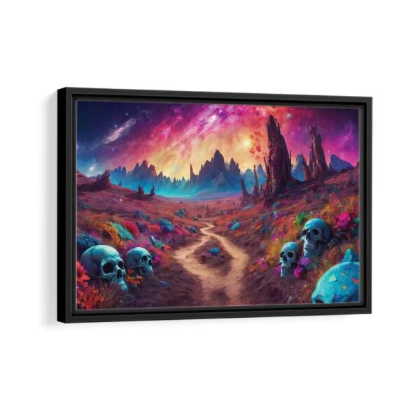 death valley framed canvas black frame