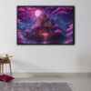 enchanted fortress floating frame canvas