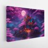 enchanted fortress stretched canvas