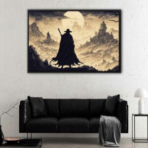 the last warrior floating frame canvas