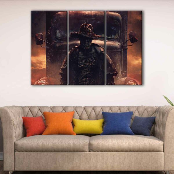3 panels jeepers creepers canvas art