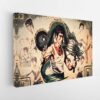 bruce lee dragon stretched canvas