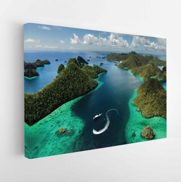 hawaii islands stretched canvas