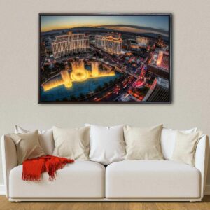 the bellagio floating frame canvas